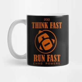 chad powers - think fast run fast Mug